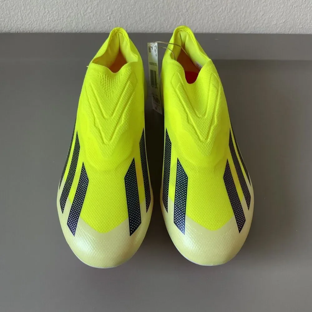 Adidas Crazyfast Elite LL FG Laceless Soccer Cleats Yellow Men Sz 7.5 Wmns 8.5
